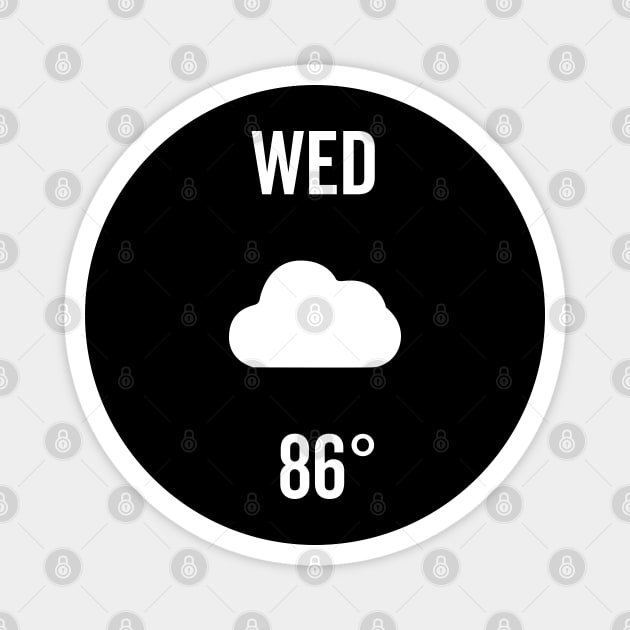 Wednesday Weather Costume Magnet by DetourShirts